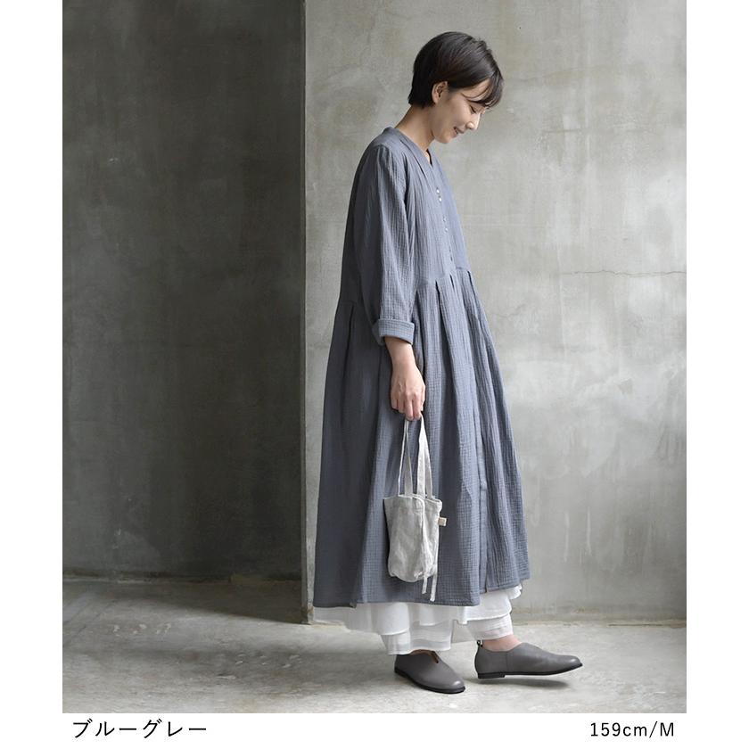 earth_eco_loco ワンピース ロング Vネック レディース コットン earth_eco_loco ワンピース ロング Vネック レディース コットン