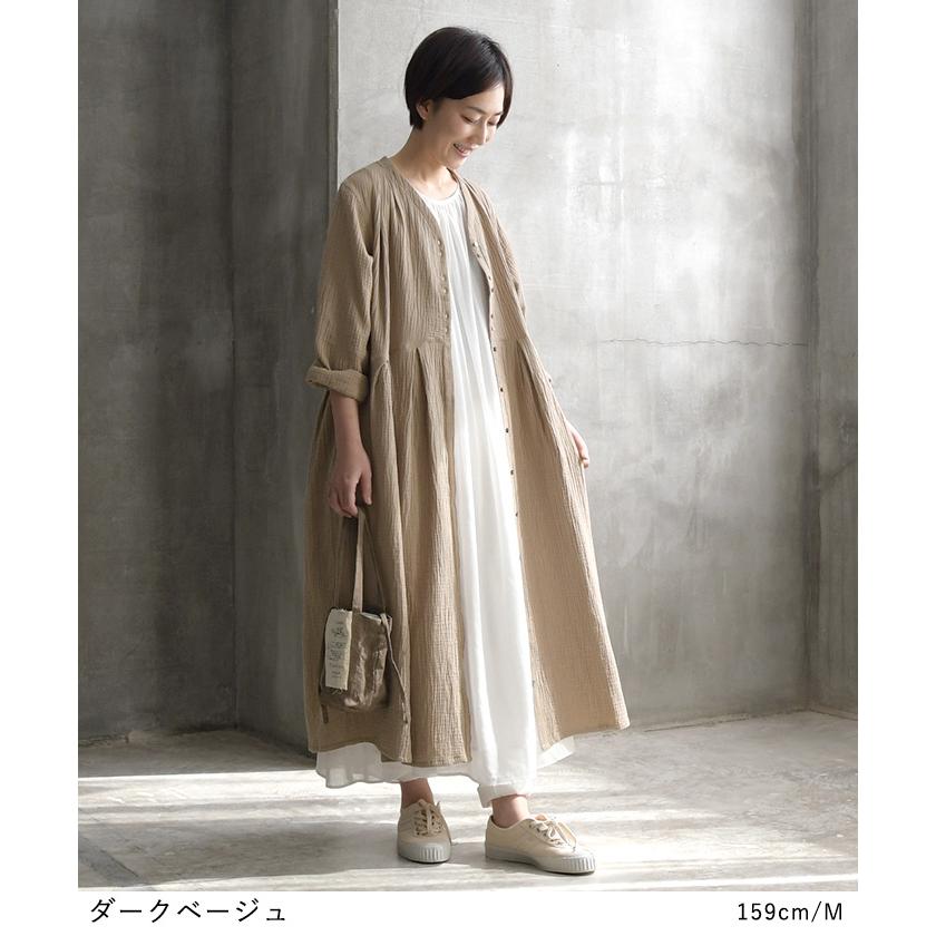 earth_eco_loco ワンピース ロング Vネック レディース コットン earth_eco_loco ワンピース ロング Vネック レディース コットン