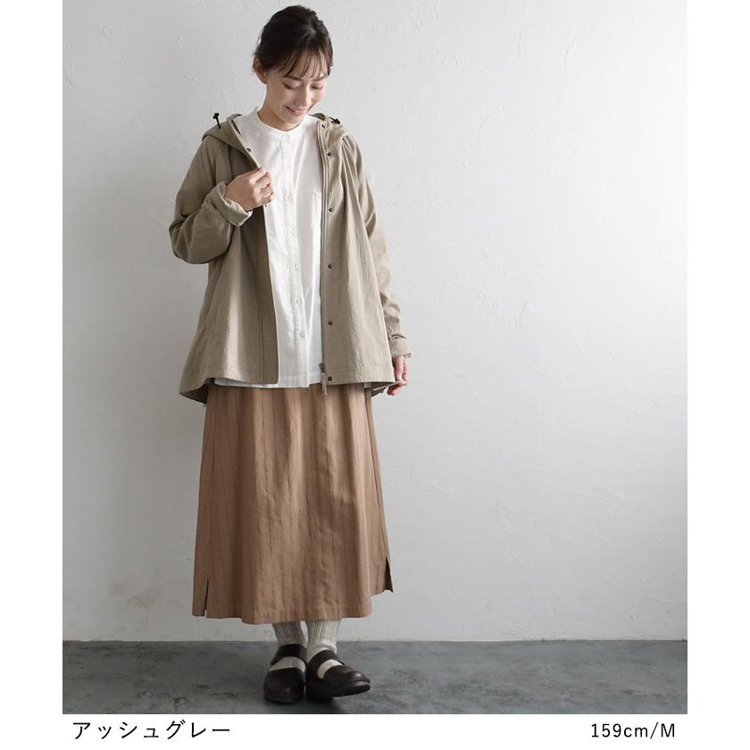 マウンテンパーカー ジャケット マンパ レディース 接結ガーゼ 綿100% 大きいサイズ 23AW0824R, エコロコ | earth_eco_loco | 04