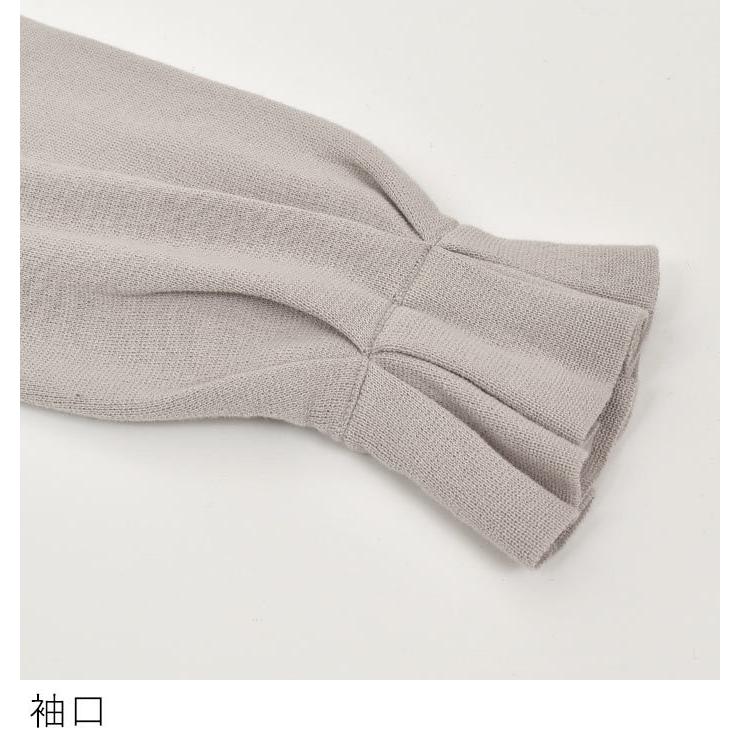 ニットプルオーバー レディース セーター 綿ニット クルーネック ふわり袖 エコロコ 2220SS0204, | earth_eco_loco | 15