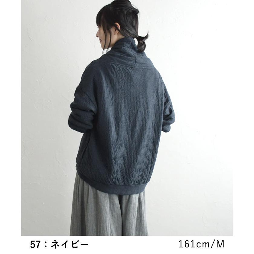 earth_eco_loco オリジナル コットン接結 ジップ ジャケット ブルゾン