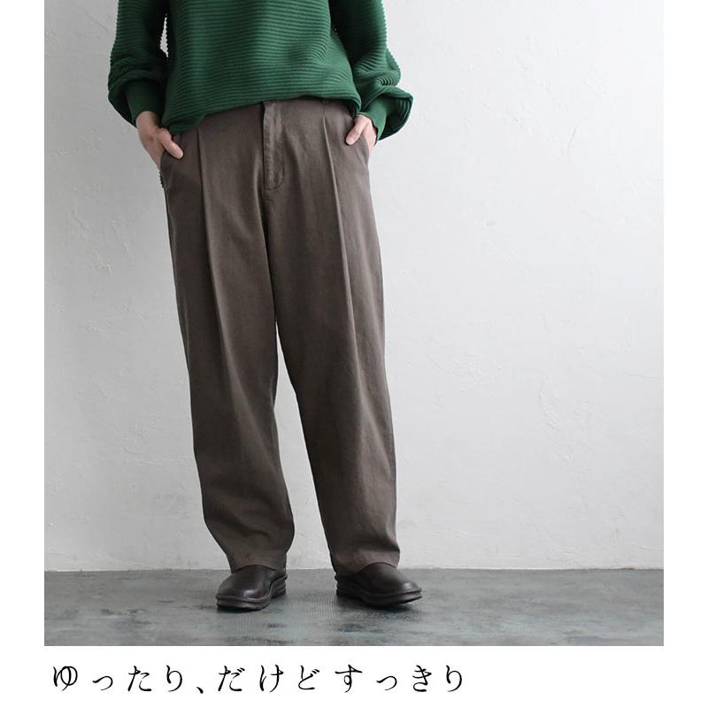 テーパードパンツ コットンストレッチ鹿の子 ゆったりタックパンツ M〜3L 秋冬 春 レディース 2220AW0826, エコロコ :e3412: ecoloco - 通販 - Yahoo!ショッピング テーパードパンツ コットンストレッチ鹿の子 ゆったりタックパンツ M〜3L 秋冬 春 レディース 2220AW0826, エコロコ :e3412: ecoloco - 通販 - Yahoo!ショッピング