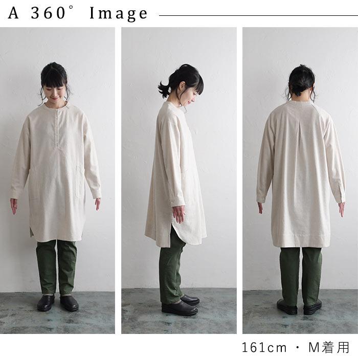 earth_eco_loco チュニック ワンピース 長袖 レディース M〜3L