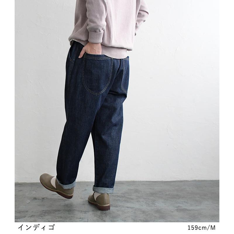クーポンで30％OFF パンツ テーパード レディース ゆったり デニム 総ゴム 甘織り 大きいサイズ 23AW0824R, | earth_eco_loco | 14