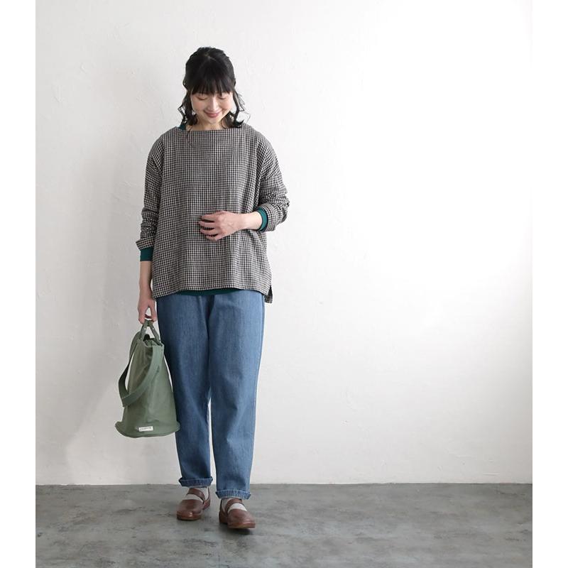 クーポンで30％OFF パンツ テーパード レディース ゆったり デニム 総ゴム 甘織り 大きいサイズ 23AW0824R, | earth_eco_loco | 03