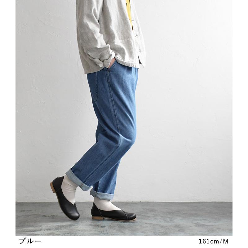クーポンで30％OFF パンツ テーパード レディース ゆったり デニム 総ゴム 甘織り 大きいサイズ 23AW0824R, | earth_eco_loco | 06