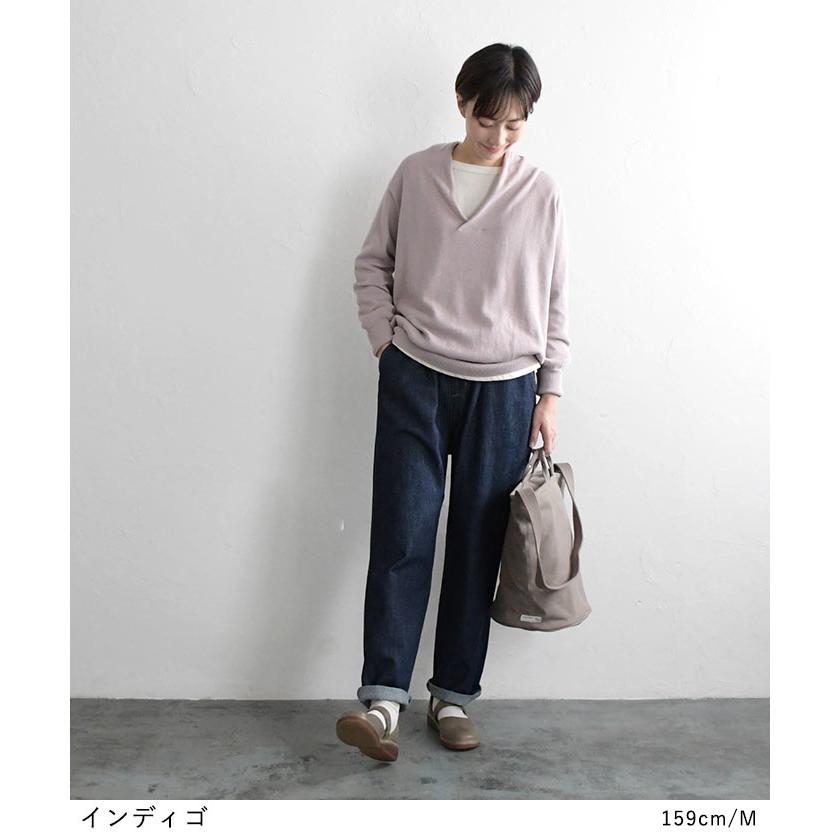 クーポンで30％OFF パンツ テーパード レディース ゆったり デニム 総ゴム 甘織り 大きいサイズ 23AW0824R, | earth_eco_loco | 07