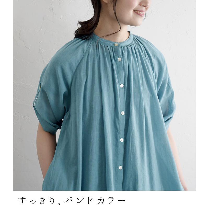 セール！ シャツワンピース 半袖 ふんわり ワンピース M〜3L コットン 