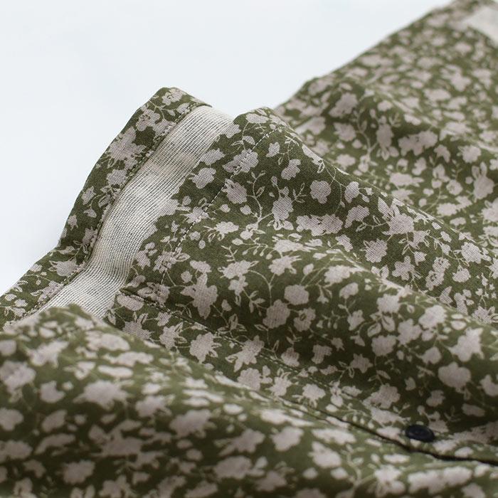 チュニック ブラウス シャツ レディース コットン ダブルガーゼ 花柄プリント 綿100% 大きいサイズ 23AW0901, | earth_eco_loco | 13