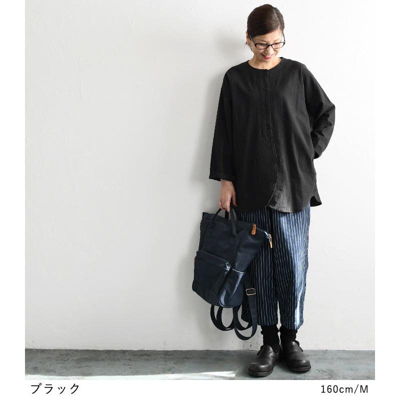※完売※ シャツ 詰まりネック ノーカラーシャツ ブラウス 麻100% 春 秋 2020SS0228, |  | 03