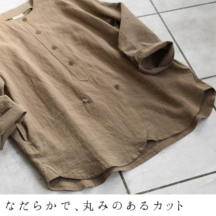 ※完売※ シャツ 詰まりネック ノーカラーシャツ ブラウス 麻100% 春 秋 2020SS0228, |  | 06