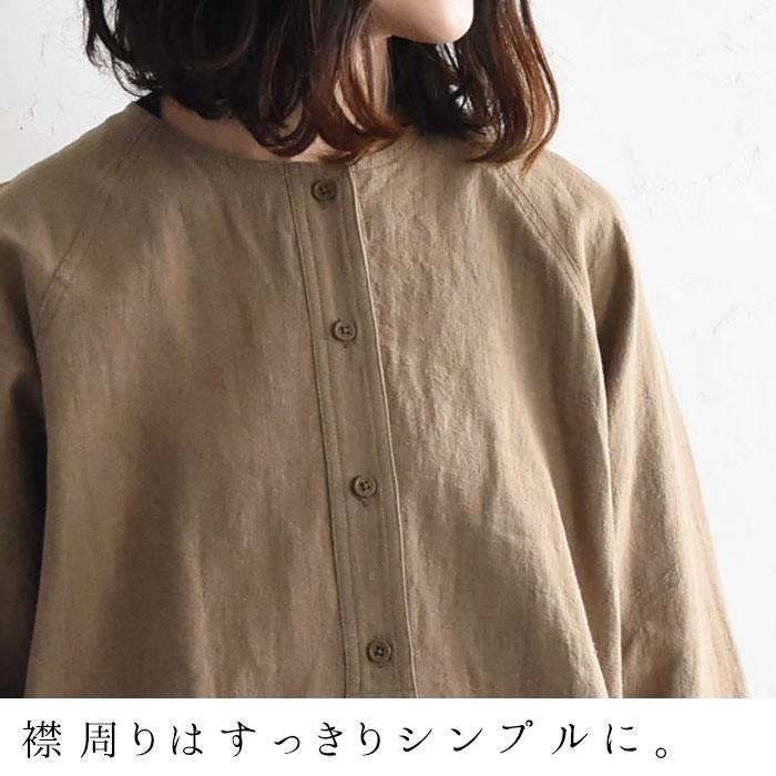※完売※ シャツ 詰まりネック ノーカラーシャツ ブラウス 麻100% 春 秋 2020SS0228, |  | 08
