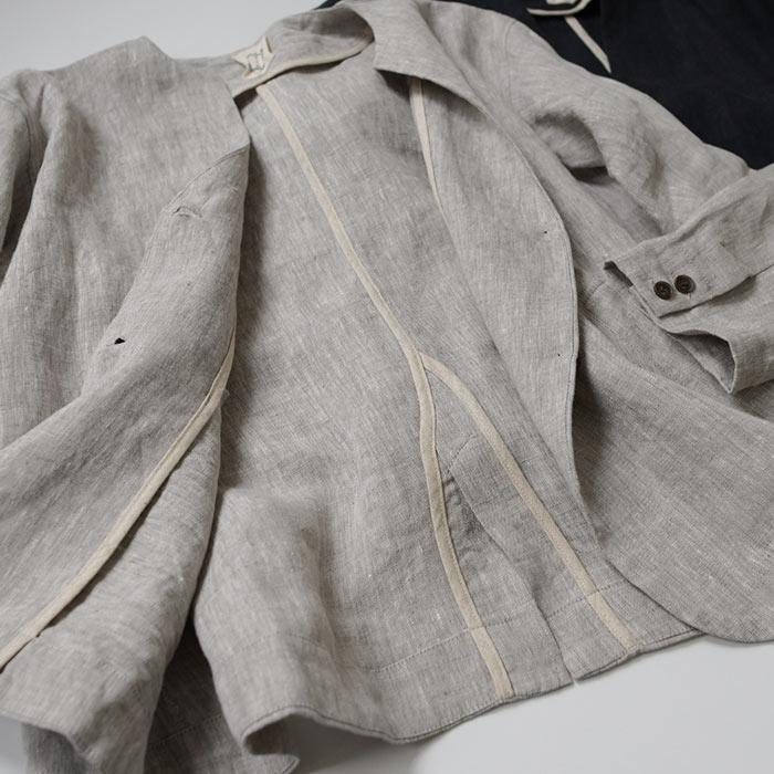 ジャケット Vネック レディース 入学式 服装 ママ フォーマル 麻100% ジャケット セレモニー オケージョン 25AW0919R, 大きいサイズ | earth_eco_loco | 09