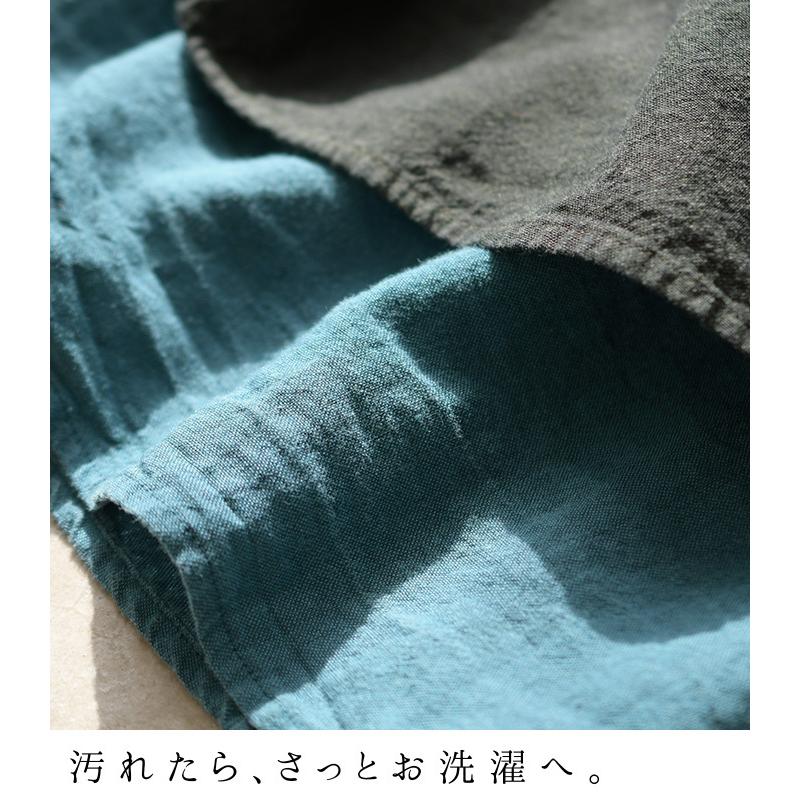 完売 ワンピース エプロン ヴィンテージリネン 14番手 麻100 M 3l オリジナル 春 夏 レディース 21ss0319 E4179 Ecoloco 通販 Yahoo ショッピング