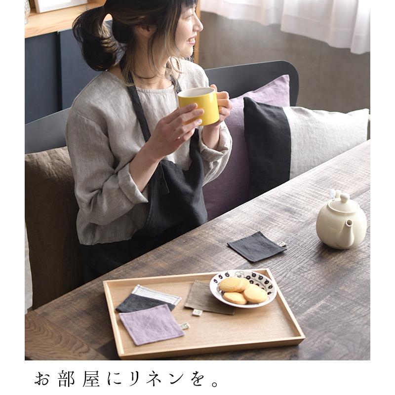 クッションカバー 45×45cm 雑貨 ホーム 9番手 ヴィンテージリネン elstyle 麻100% 洗える 25SS0124R, | earth_eco_loco | 04