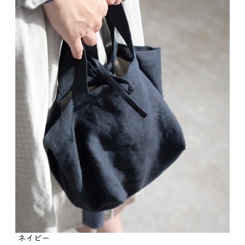 1,111円OFFクーポンあり メール便可 お弁当バッグ コンビニバッグ ミニバッグ elstyle 麻100% 9番手 ヴィンテージリネン おしゃれ エコロコ ギフト 25AW0704R, | earth_eco_loco | 12