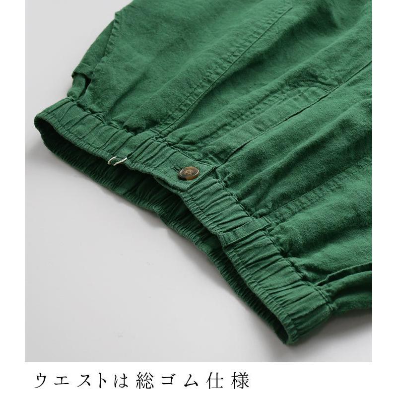 オリジナル すっきりカーゴパンツ 9分丈 14番手ヴィンテージリネン M〜3L 麻100% ウエストゴム 大きいサイズ 春 夏 24SS0404R, | earth_eco_loco | 12