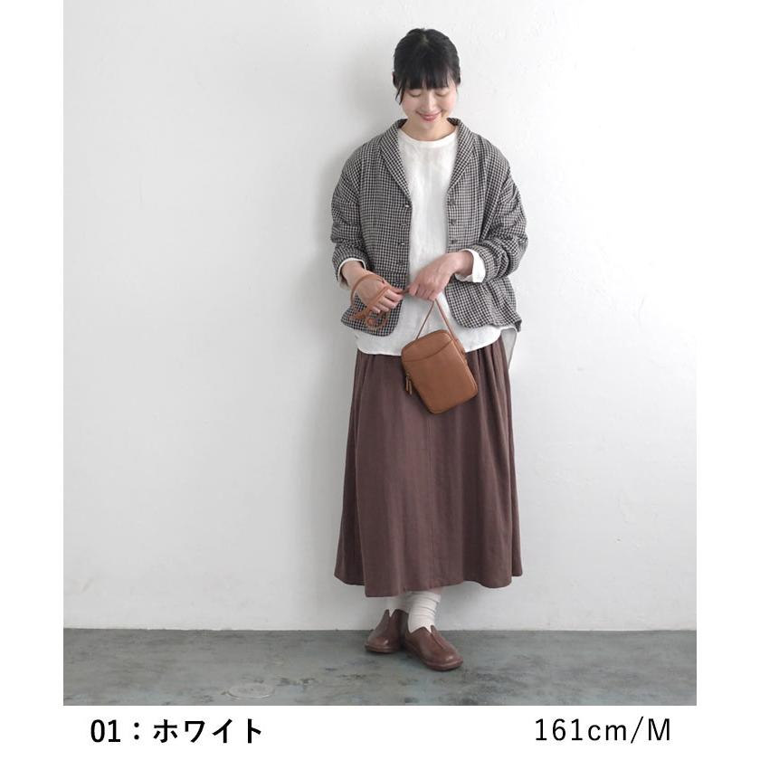 【極美品✨リネン100%】オリアン 長袖 プルオーバー シャツ カーキ M earth_eco_loco セール！返品交換不可 リネン100% シャツプル