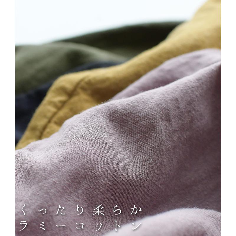 オリジナル ゆったりシャツ ブラウス ラミーコットン 後裾フレア M〜3L 綿麻 40代 50代 60代 23AW0728R, yelt, | earth_eco_loco | 01
