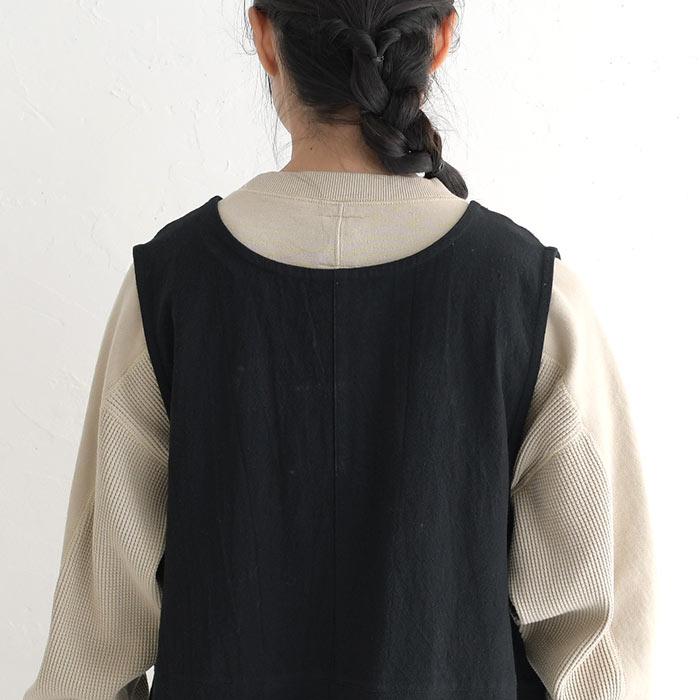 ジャンパースカート ジャンスカ ワンピース コクーンシルエット 綿麻 大きいサイズ 23AW0901, | earth_eco_loco | 15