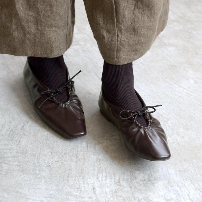 残り僅かセール  フラットシューズ スクエアトゥ リボン付き 楽ちんパンプス オリジナル 2020AW0814, ギフト |  | 03