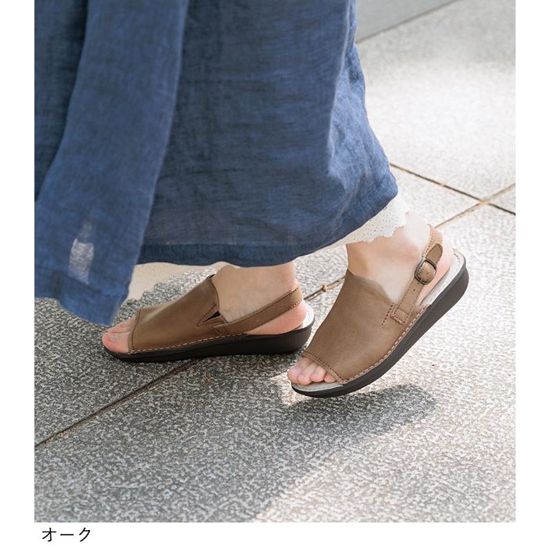 サンダル レディース 本革 3E コンフォート ストラップシューズ 歩きやすい つまづきにくい 22.5〜24.5cm 25SS0604R, | earth_eco_loco | 14