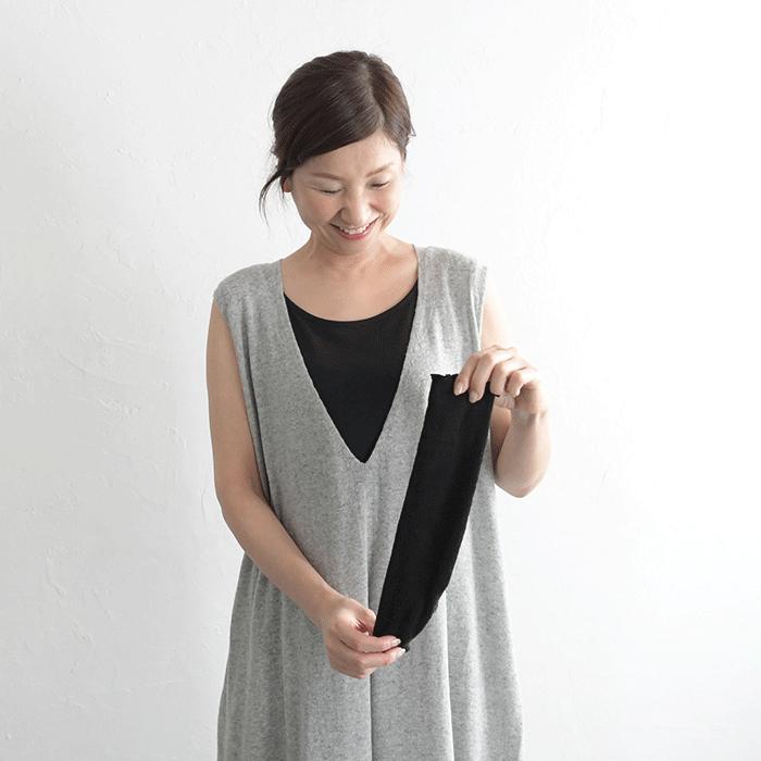 メール便可 アームカバー レディース シルク ナイロン 日本製 日除け UV対策 25SS0516R, |  | 06