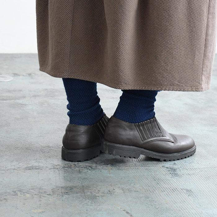 2点までメール便可 靴下 ソックス 日本製 メリノウール メランジ 鹿の子 レディース 2220AW1014, |  | 10