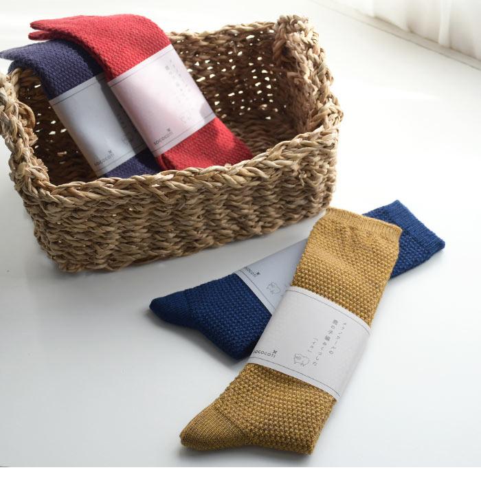 2点までメール便可 靴下 ソックス 日本製 メリノウール メランジ 鹿の子 レディース 2220AW1014, |  | 11