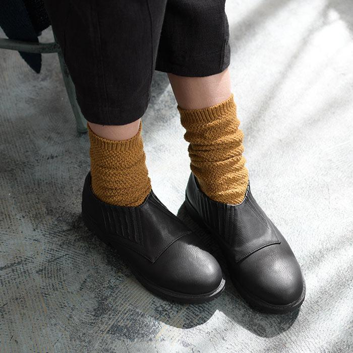 2点までメール便可 靴下 ソックス 日本製 メリノウール メランジ 鹿の子 レディース 2220AW1014, |  | 01