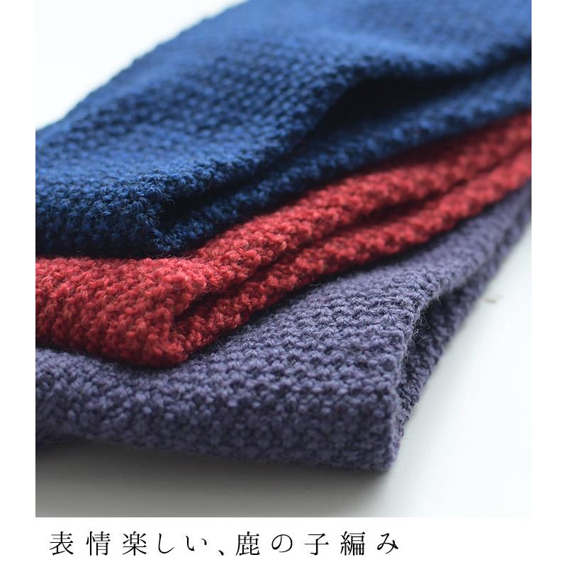 2点までメール便可 靴下 ソックス 日本製 メリノウール メランジ 鹿の子 レディース 2220AW1014, |  | 08