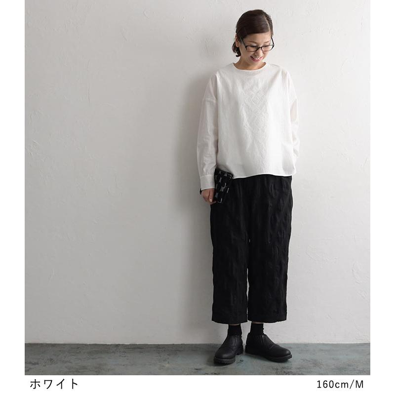 ブラウス フロント刺繍 詰まりネック オケージョン ブラウス M〜3L メール便可 オリジナル 七五三 2220AW0916, エコロコ | earth_eco_loco | 03