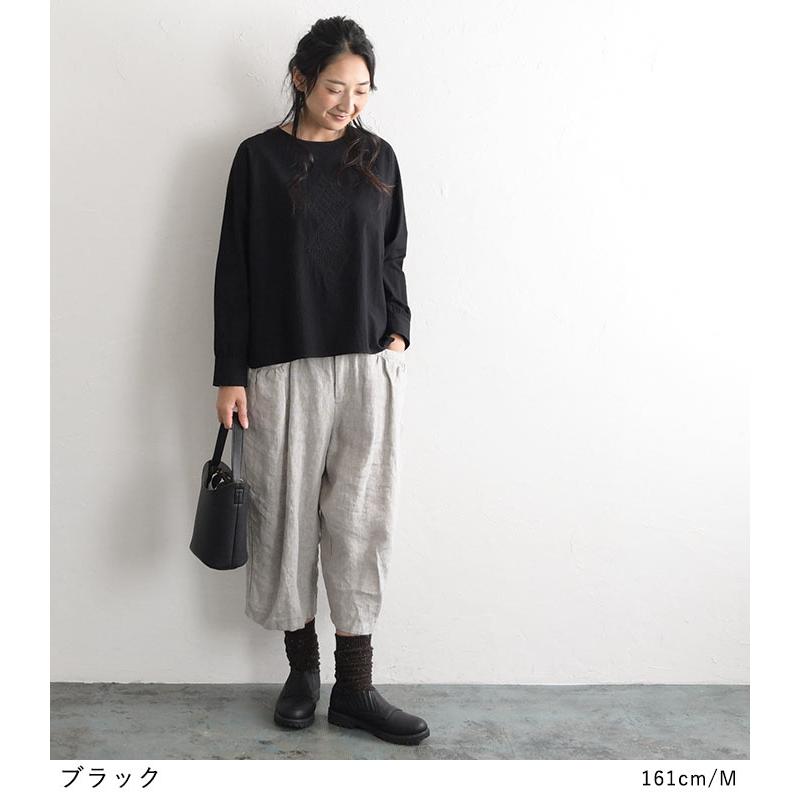 ブラウス フロント刺繍 詰まりネック オケージョン ブラウス M〜3L メール便可 オリジナル 七五三 2220AW0916, エコロコ | earth_eco_loco | 04