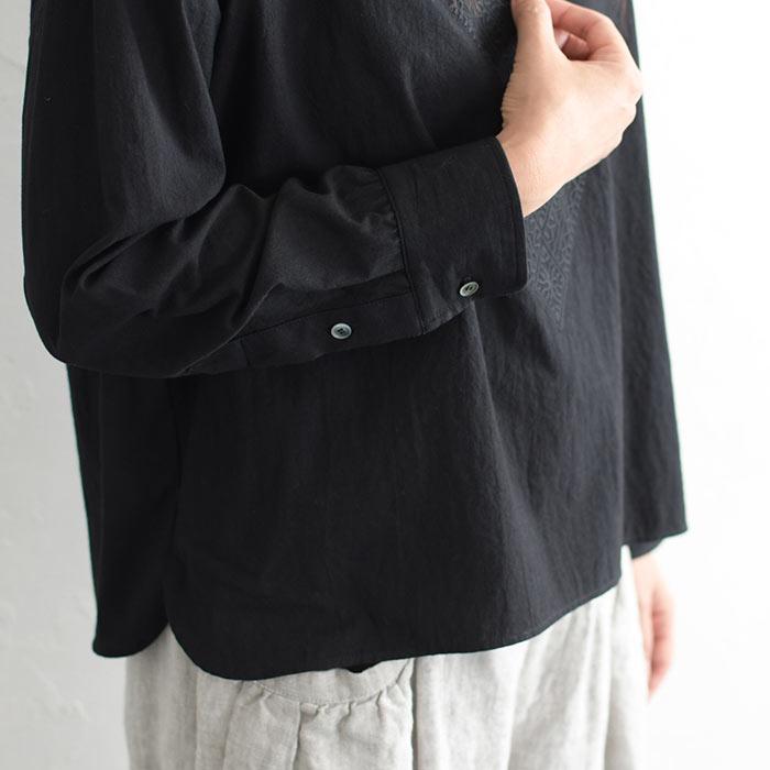 ブラウス フロント刺繍 詰まりネック オケージョン ブラウス M〜3L メール便可 オリジナル 七五三 2220AW0916, エコロコ | earth_eco_loco | 08