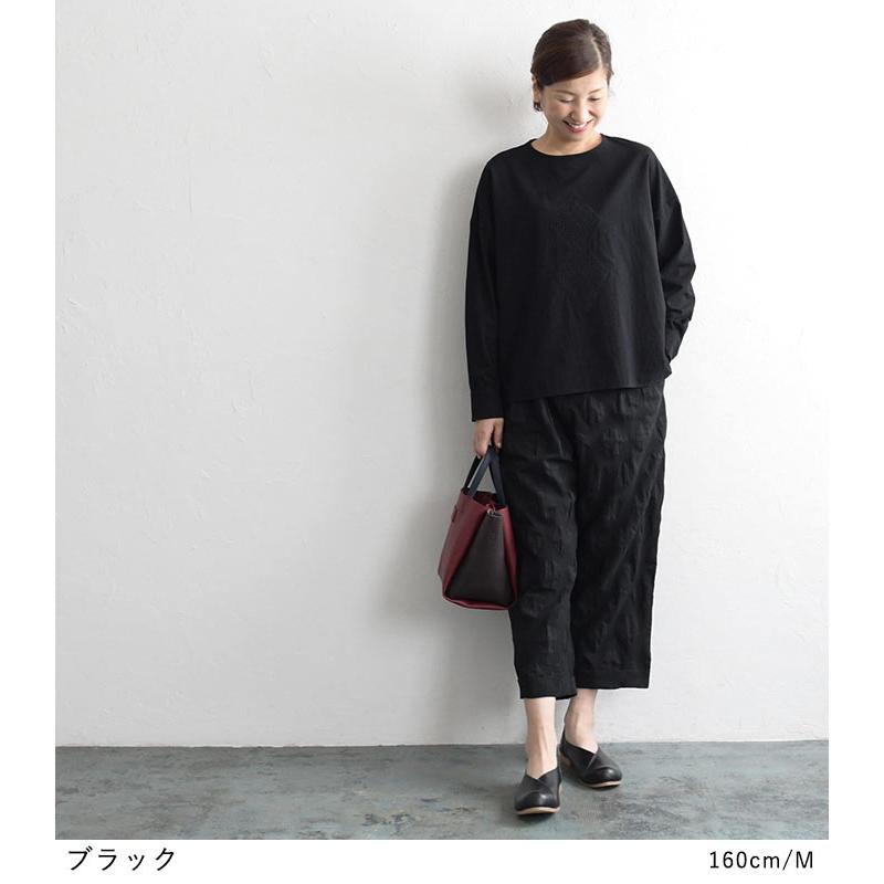 ブラウス フロント刺繍 詰まりネック オケージョン ブラウス M〜3L メール便可 オリジナル 七五三 2220AW0916, エコロコ | earth_eco_loco | 09