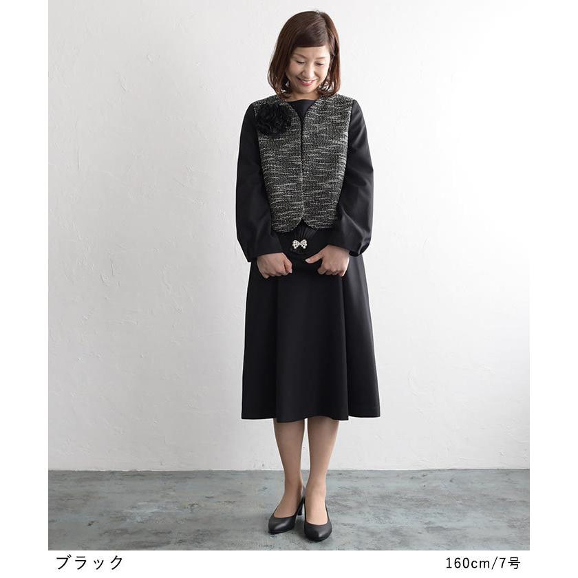 お得なクーポン配布中 未使用品 前ファスナー スタンドカラーフレアワンピース 15