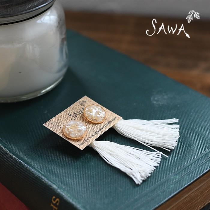 2点までメール便可 ピアス SAWA サワ レジン タッセルピアス ハンドメイド アクセサリー 1920SS0329,エコロコ sel, 爆買 |  | 02