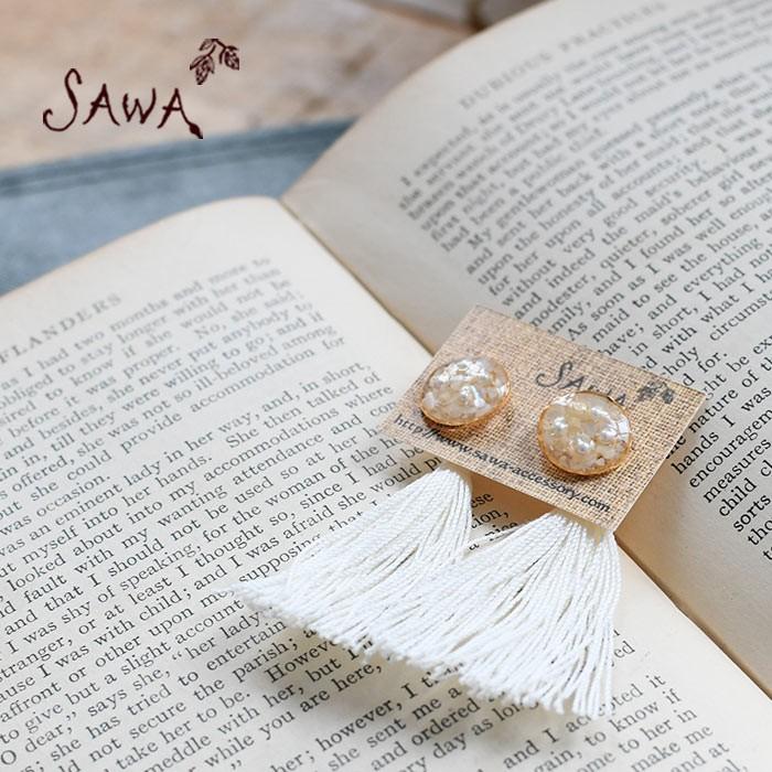 2点までメール便可 ピアス SAWA サワ レジン タッセルピアス ハンドメイド アクセサリー 1920SS0329,エコロコ sel, 爆買 |  | 06