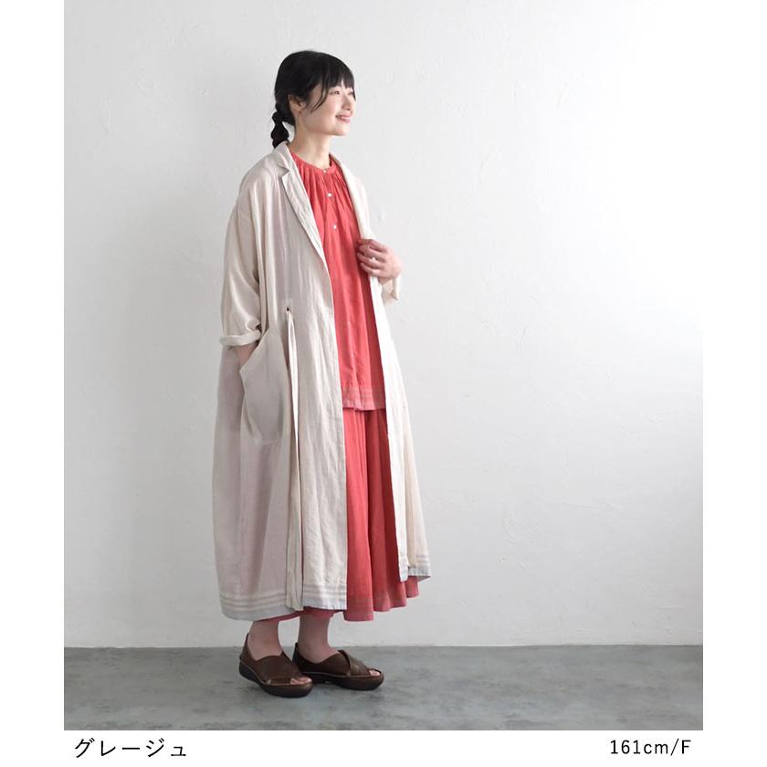 SO[ ] ローブコート ワンピース レディース 綿100% コットン