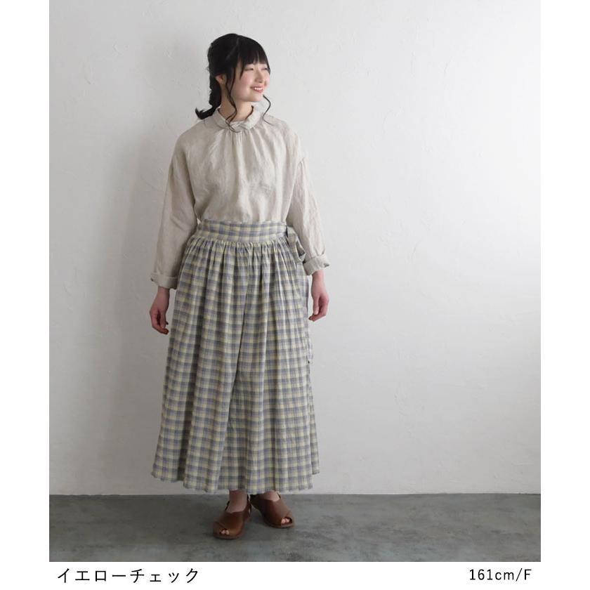 週末値下げ　LOEFF 綿毛スカート SO 1,111円OFFクーポンあり ラップスカート 巻きスカート 強撚糸 綿100