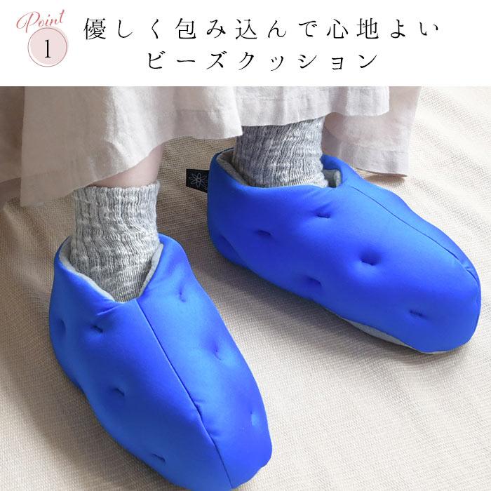 日本製 TSUBOTTERU ツボッテル ルームシューズ コリほぐし セルフケア マイクロビーズ 指圧代用器 2320SS0310, |  | 08