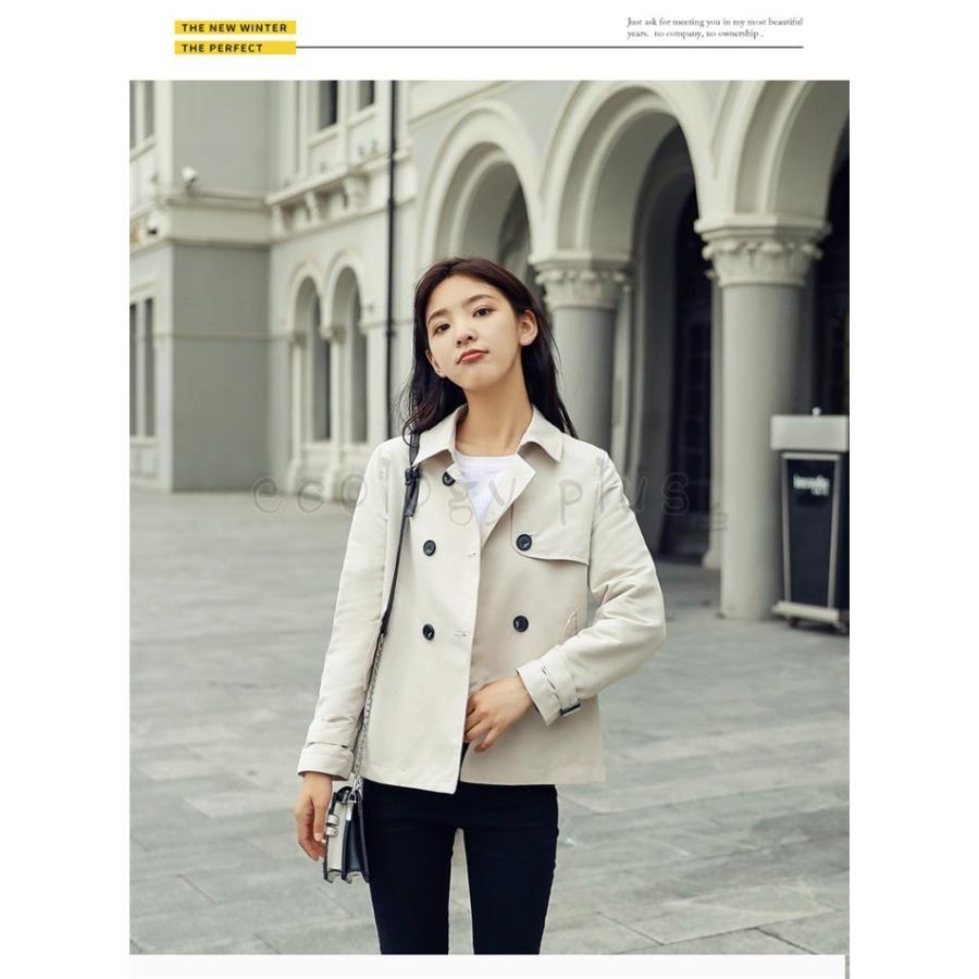 トレンチコート レディース スプリングコート 定番 春コート ショート丈 トレンチ コート カジュアル おしゃれ 学生 アウター 春物 春服 大きいサイズ 30代 40代 Hhj Ecology Plus 通販 Yahoo ショッピング