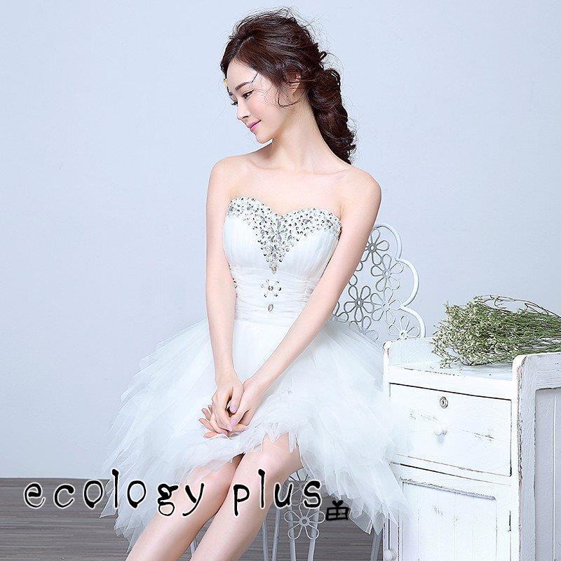 激安スーパー ウェディングミニドレス 結婚式 安い 二次会 披露宴 花嫁 ウエディングドレス ミニ パーティードレス 演奏会 ミニドレス 白 コンサート 発表会 Wedding Dress 買い価格 Www Perfitalia Com