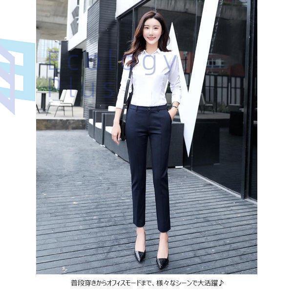 直送のみ ロングパンツ レディース スーツパンツ 無地 9分丈 裾スリット 通勤 ボトムス 春 夏 秋 春夏新作 直販限定 Www Superavila Com