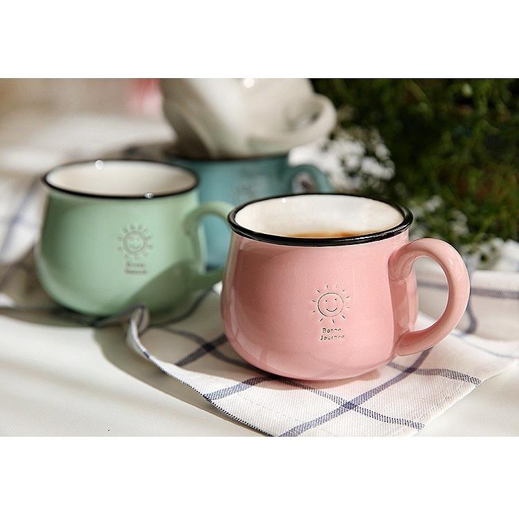 マグカップ コップ 単品 結婚祝い 引越し祝い プレゼント ギフト カップ コーヒーカップ ティーカップ イラスト ホワイト ピンク ブルー グリーン Lv Bz 0606h11 Ecology Plus 通販 Yahoo ショッピング