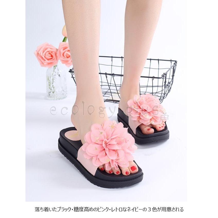 サマーサンダル レディース サンダル ビーサン ミュール 厚底サンダル 花柄 夏サンダル 厚底 ビーチサンダル リゾート スリッパ サマースリッパ Lv Lsfz4 Ecology Plus 通販 Yahoo ショッピング
