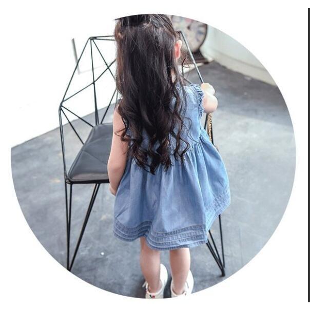 デニムワンピース 子供服 デニム 女の子 花刺繍 夏 ノースリーブ おしゃれ 可愛い キッズワンピース 子ども用 ジュニア 韓国風 カジュアル きれいめ Lv Lyq 0616z4 Ecology Plus 通販 Yahoo ショッピング