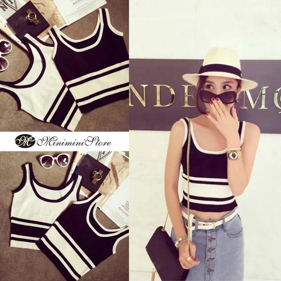 タンクトップ レディース おしゃれ 柄 夏 ニット へそだし ノースリーブ ネコポスのみ Lv Nsny 0602a46 Ecology Plus 通販 Yahoo ショッピング