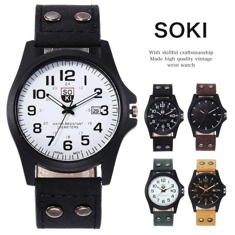 腕時計 メンズ アナログ ファッション ビジネス スーツ カジュアル Soki ヴィンテージ クラッシック 日常生活防水 おしゃれ 就職 プレゼント ギフト 男性 彼氏 Lv Sb 0606t9 Ecology Plus 通販 Yahoo ショッピング