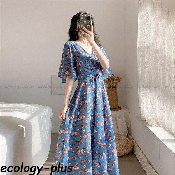 送料込み ワンピース ロングワンピース レディース 夏 花柄ワンピース ロングワンピ 春 夏 マキシワンピース シフォン 花柄 オンラインストア割 Www Superavila Com